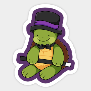 Cute Mr Tap Dancing Turtle Sticker